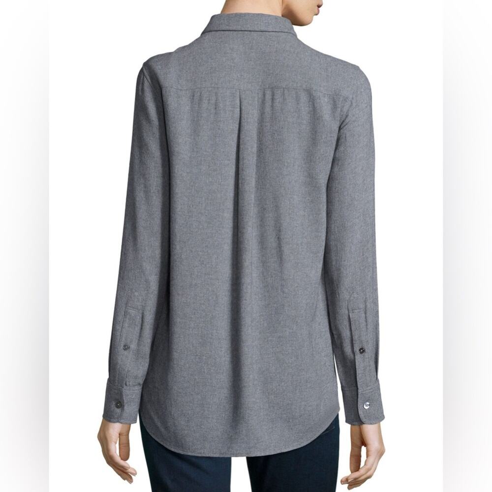 Theory Simara Knit Button-Front Blouse Size Small - image 5